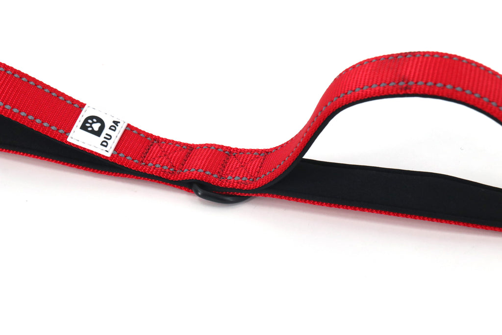 DU DA Pets 5-Handle Dog Leash – Dale Red